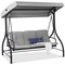 Best Choice Products 3-Seat Outdoor Converting Canopy Swing Glider Patio Hammock w/ Removable Cushions